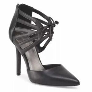 BCBGeneration Delphina Lace Up Heel In Black Size 8.5